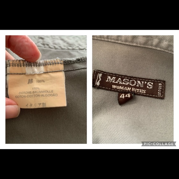 Mason’s Woman Rites Utility Military Green Jacket - Picture 8 of 8